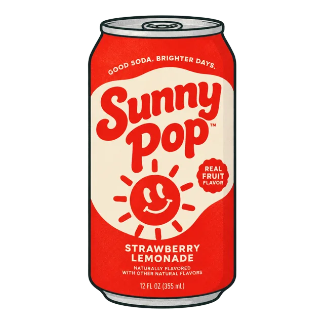 Illustrated soda can